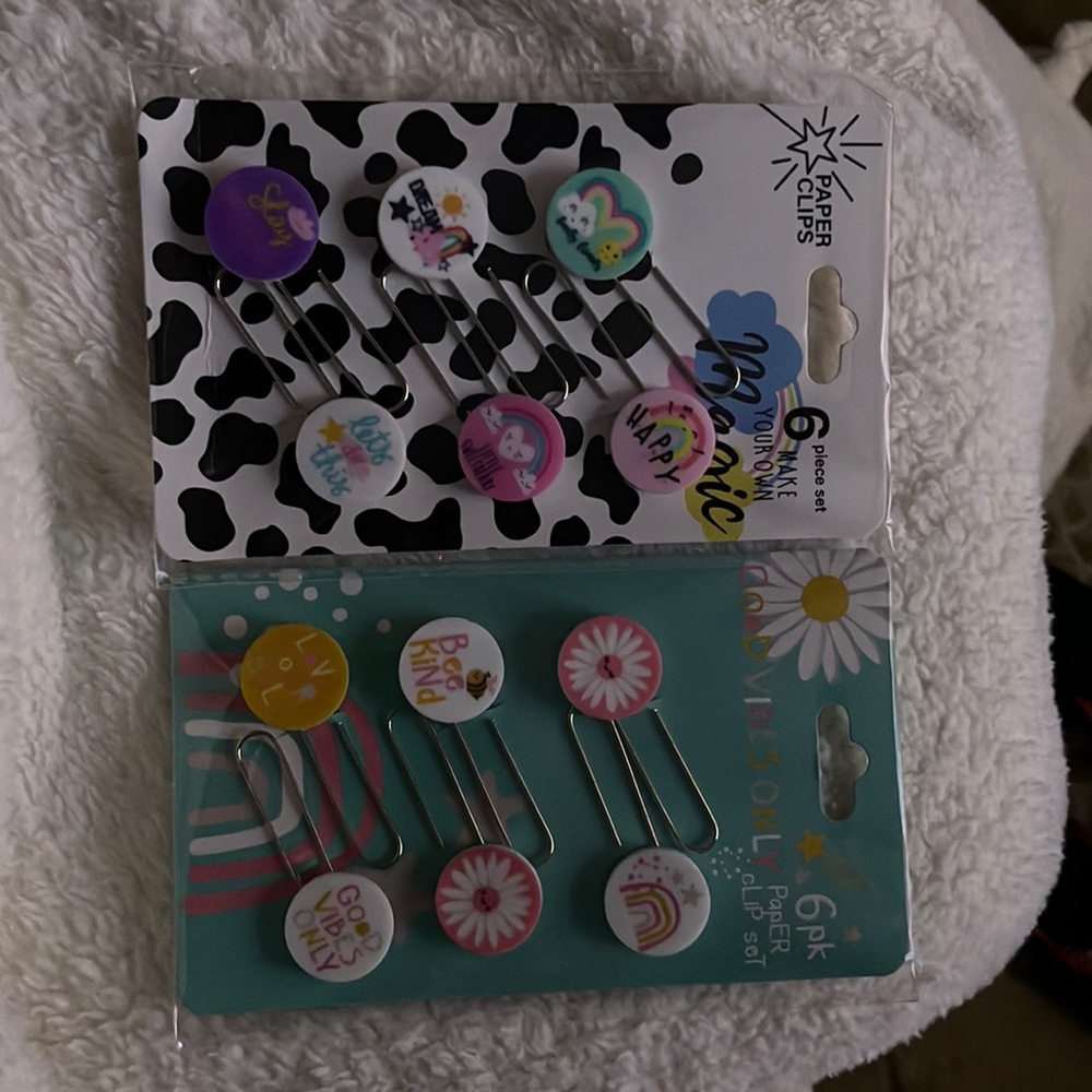 Decorated cute paper clips